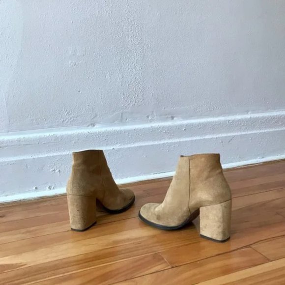 Suede Ankle Cowgirl Boots - Picture 8 of 8